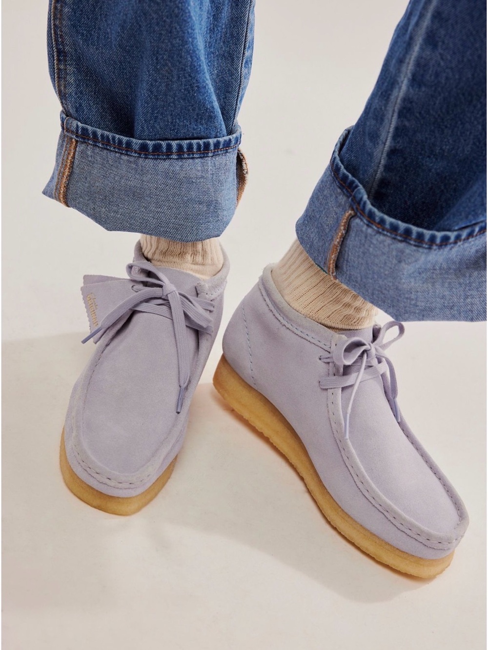 Clarks Wallabee Boots grey suede size 8 - Picture 3 of 16